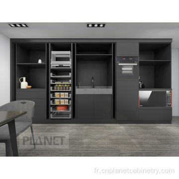 Profil en aluminium en métal américain Armoire de cuisine rustique